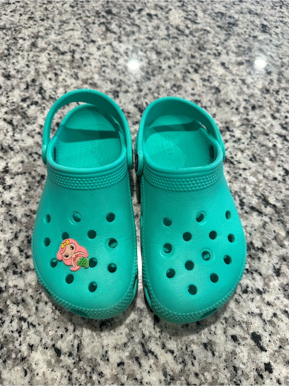 CROCS Kids Classic Clog in Teal Green